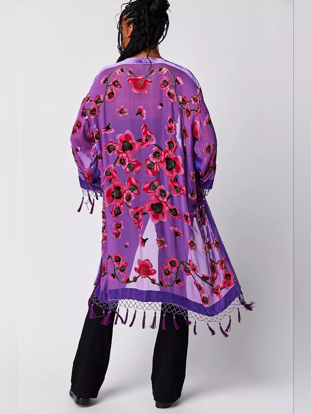 NWT Rare Free People Cherry Blossom Kimono- A Must See! - Picture 2 of 6